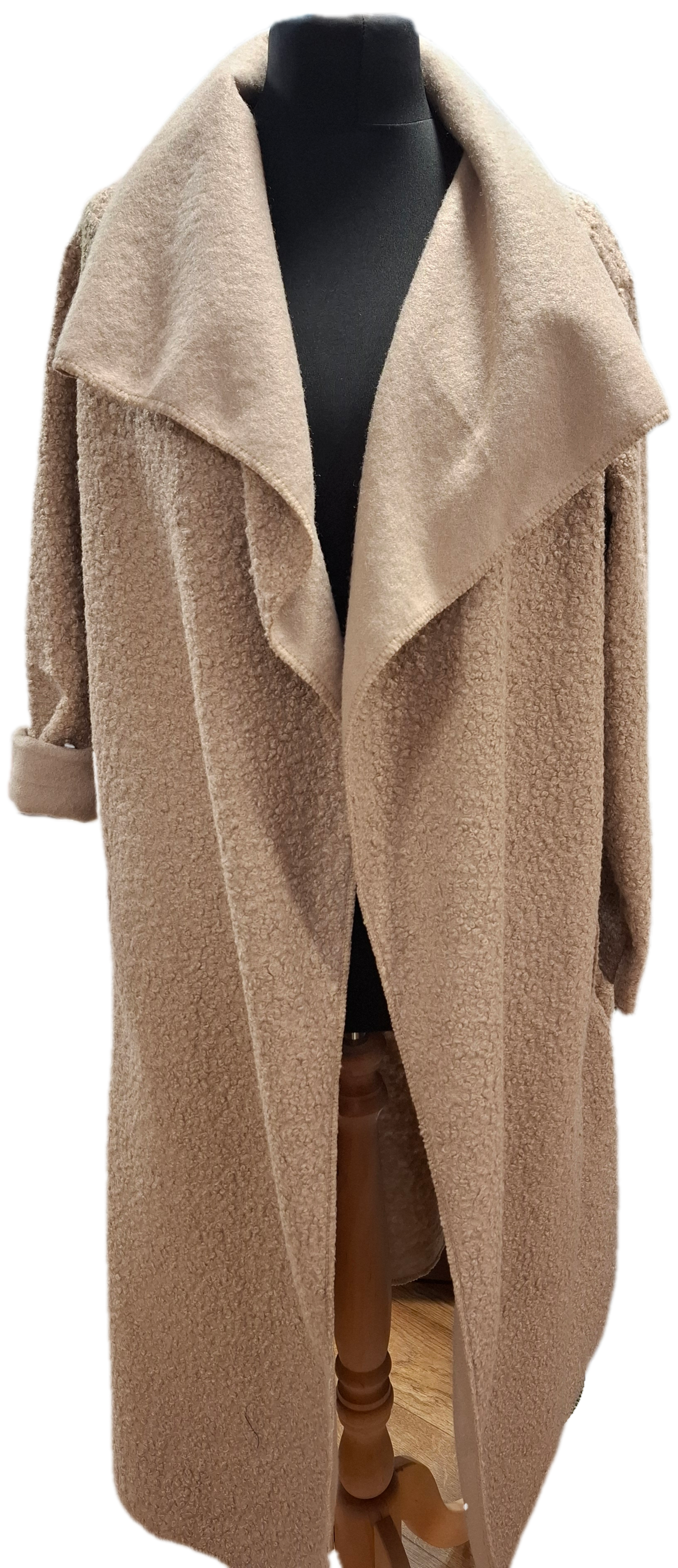 Boucle Waterfall Front Coat - Various colours available