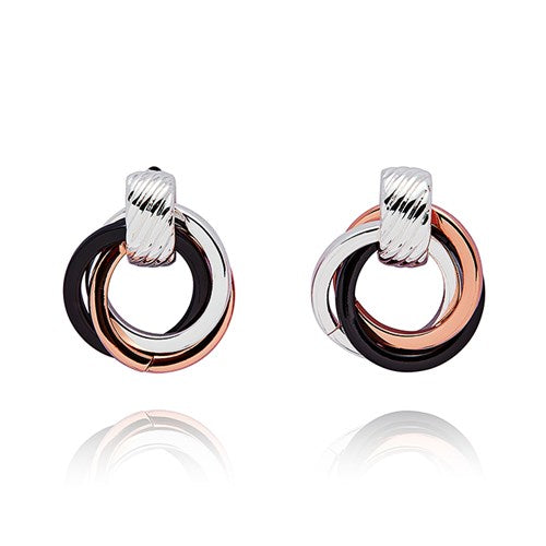 Equilibrium Mixed Metals Modern Twist Earring