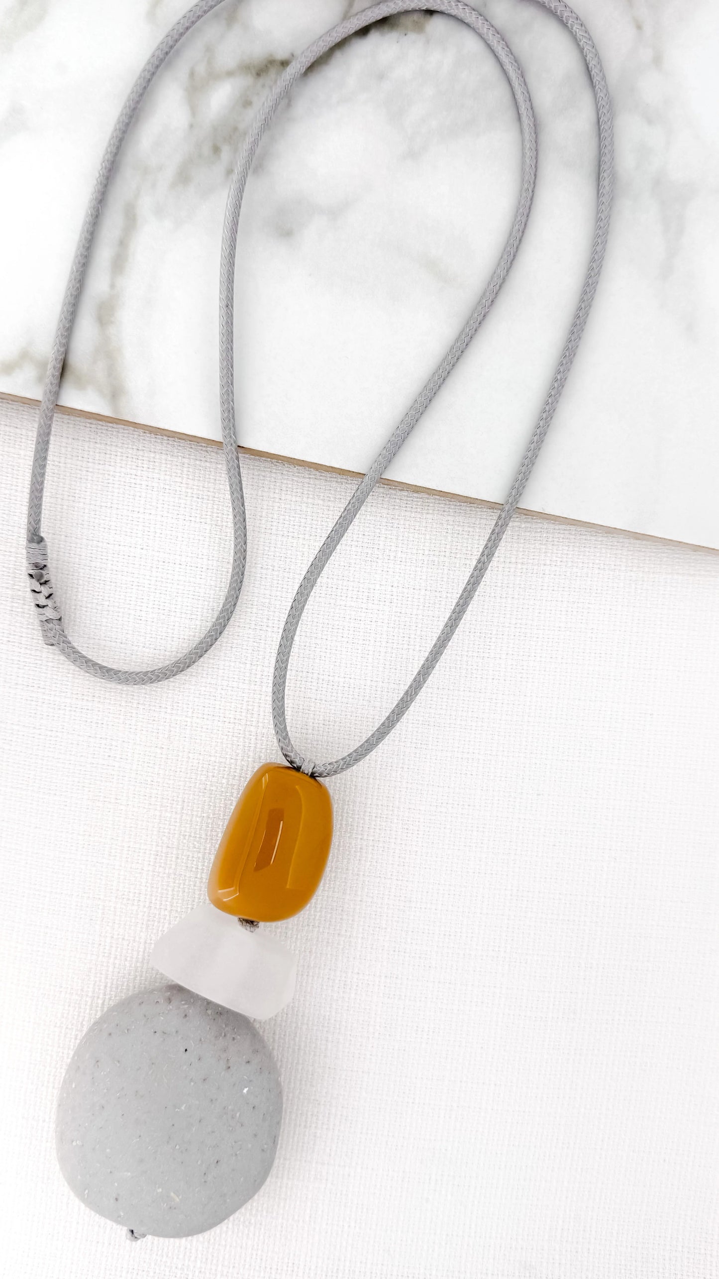 Envy Pebble Long Necklace