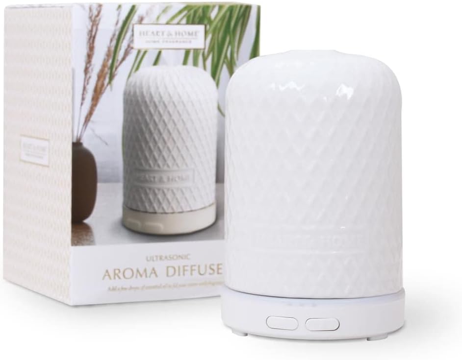 Heart & Home Ceramic Ultrasonic Aroma Diffuser
