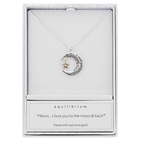 Equilibrium Celestial Love Mum to the Moon and Back Necklace