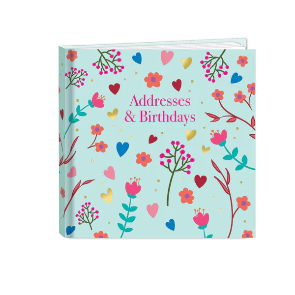 Lucillia Lavender Scatterly Floral Addresses & Birthdays Book