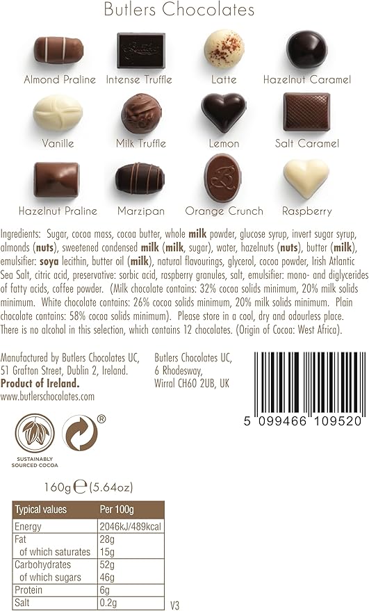 Butlers - The Chocolate Box 160g