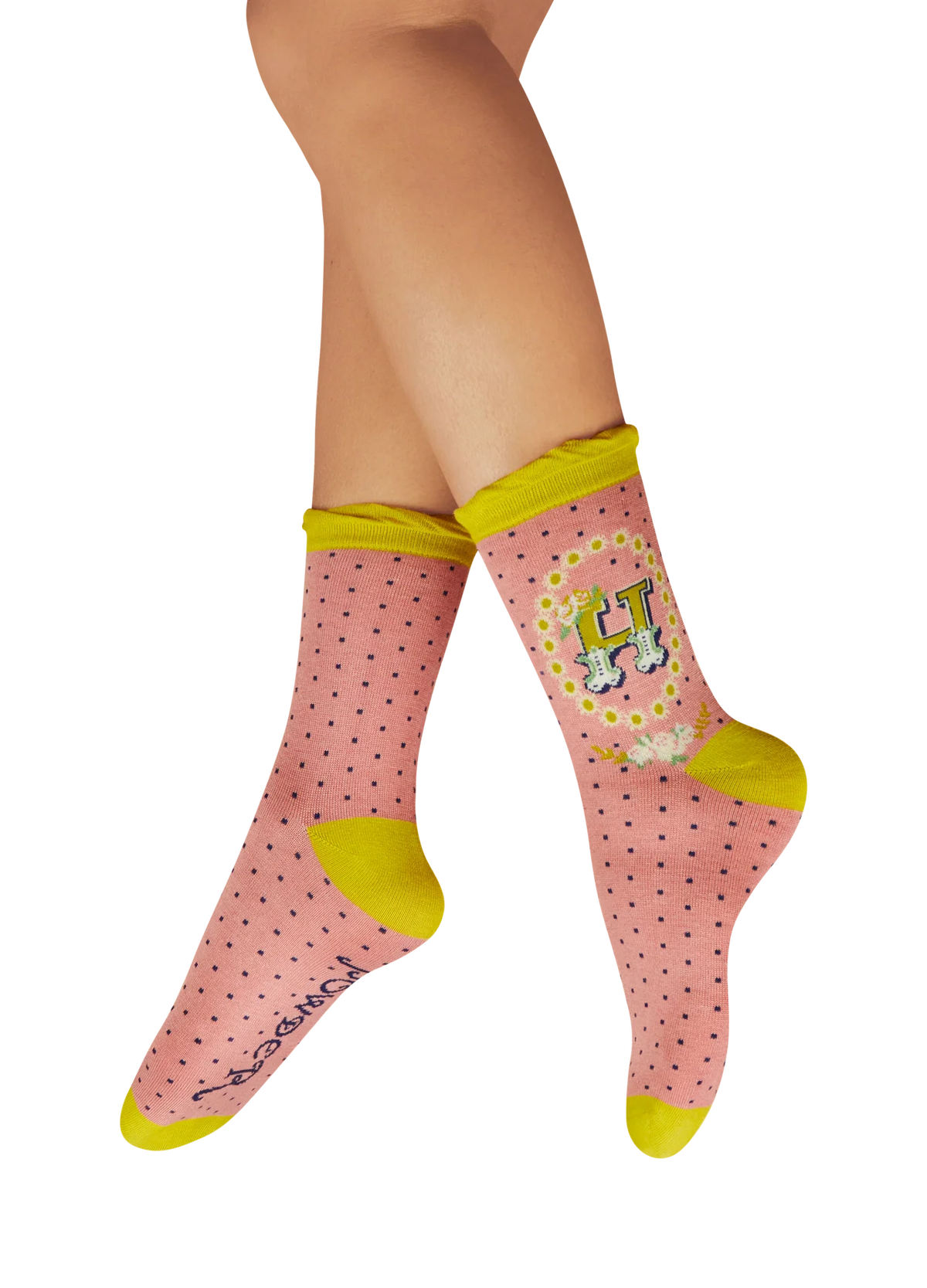 Powder Initial Socks - H
