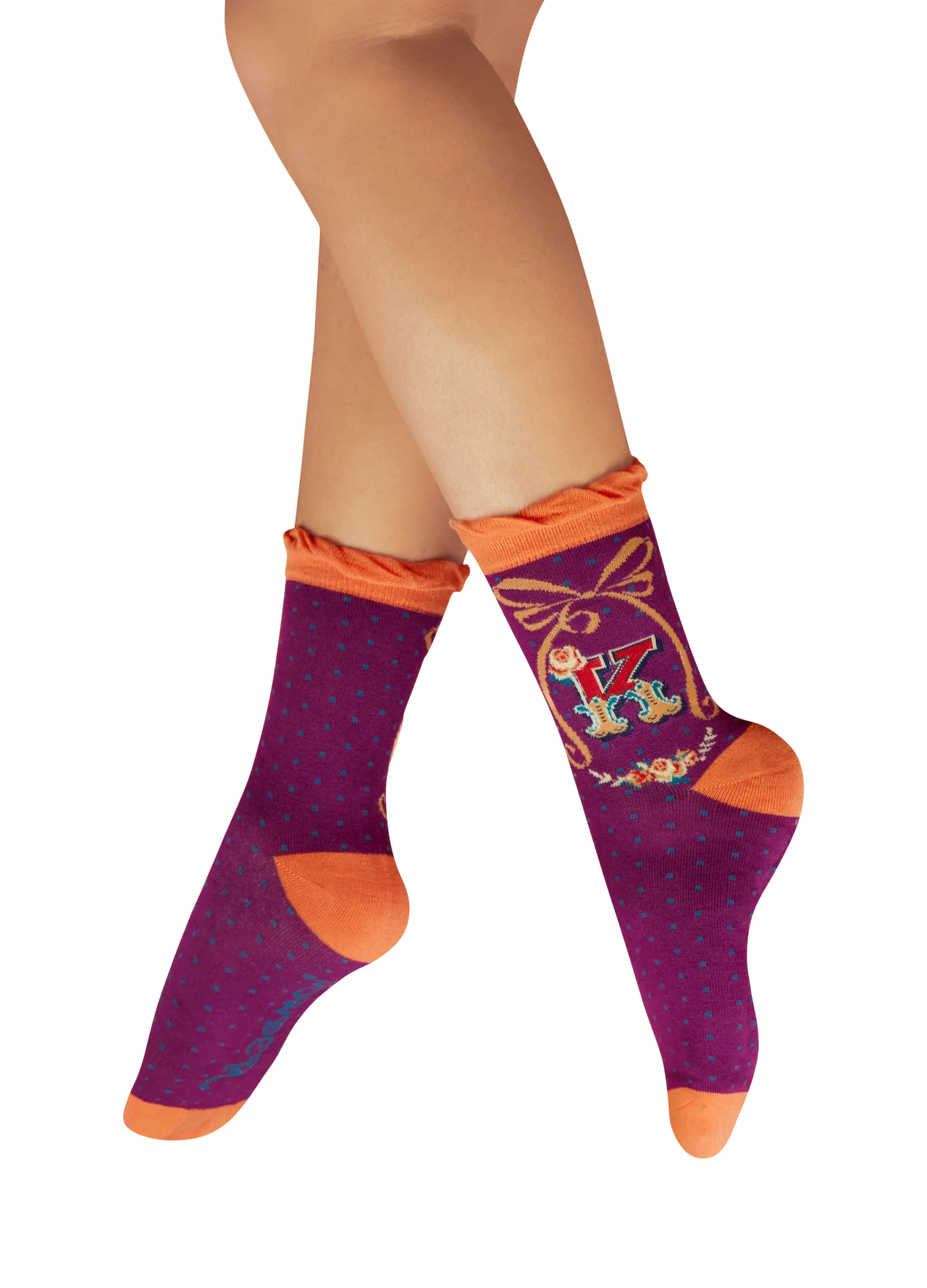 Powder Initial Socks - K