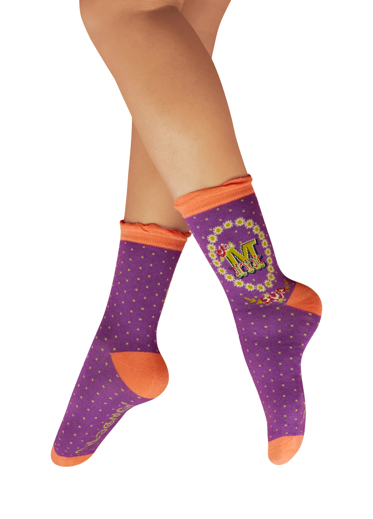 Powder Initial Socks - M