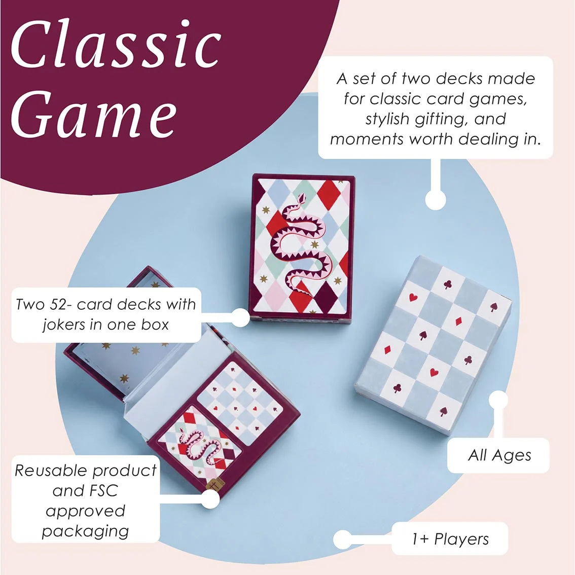 Talking Tables Playing Cards Double Deck