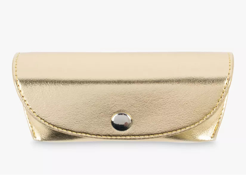 Caroline Gardner Gold Flap Glasses Case