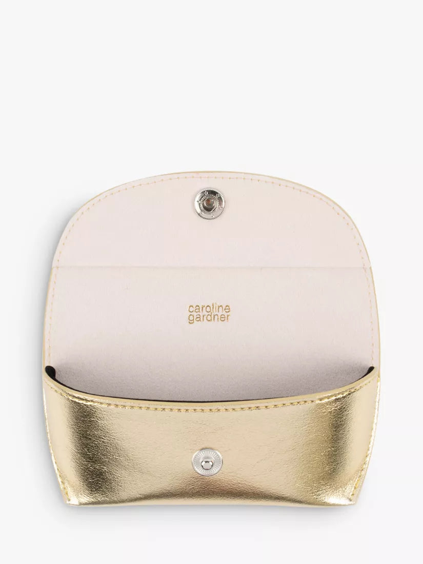 Caroline Gardner Gold Flap Glasses Case