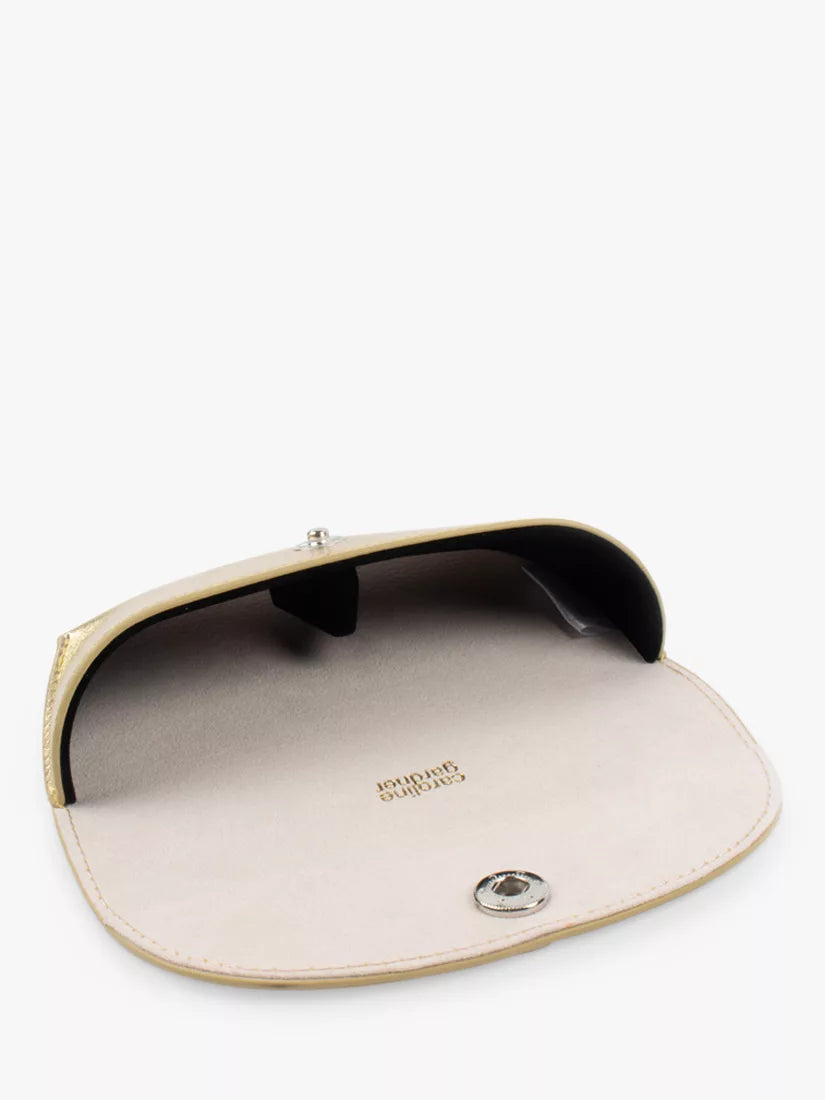 Caroline Gardner Gold Flap Glasses Case