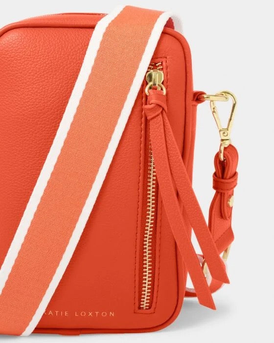 Katie Loxton Hallie Small Crossbody Bag in Deep Orange
