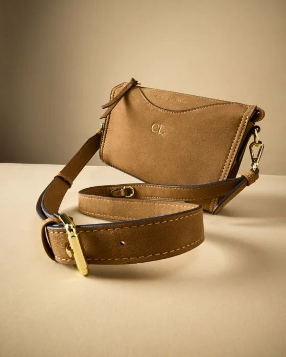 Katie Loxton Alba Caramel Faux Suede Crossbody Bag