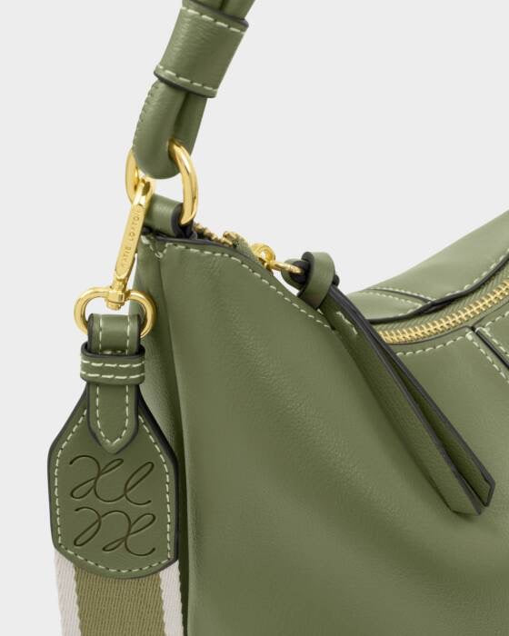 Katie Loxton Hallie Satchel Bag Khaki
