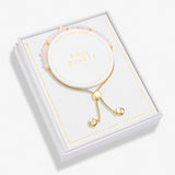 Joma Jewellery Manifestones Rose Quartz Bracelet in Gold Plating