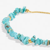 Joma Jewellery Manifestones Turquoise Bracelet in Gold Plating