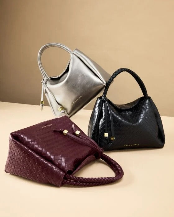 Katie Loxton Nova Top Handle Woven Bag Black