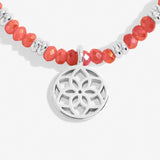 Joma Jewellery Dreamcatcher Bracelet in Coral and Silver plating