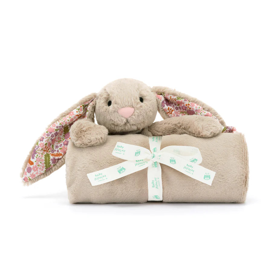 Jellycat Blossom Beige Bunny "Petal" Blankie