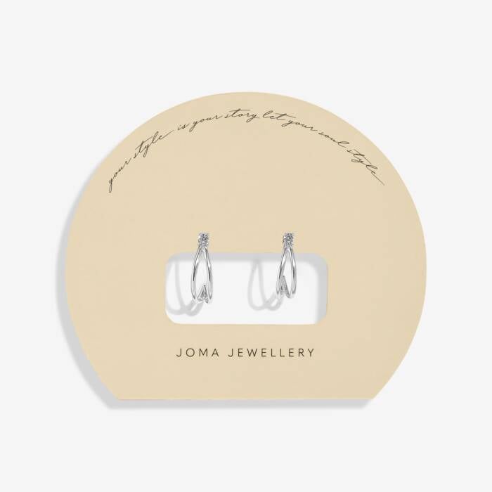 Joma Jewellery "Your Style Is Your Story, Let Your Souls Shine" Double Hoop