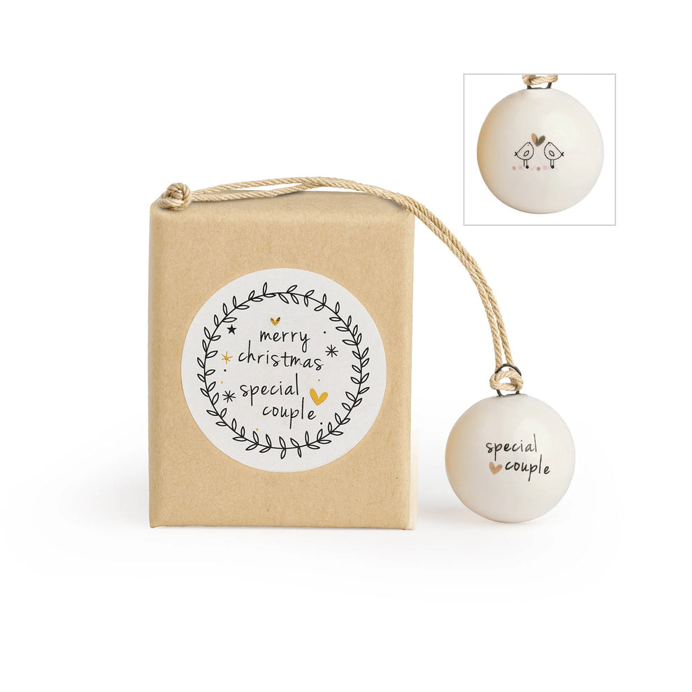Belly Button Mini Christmas Bauble - Special Couple