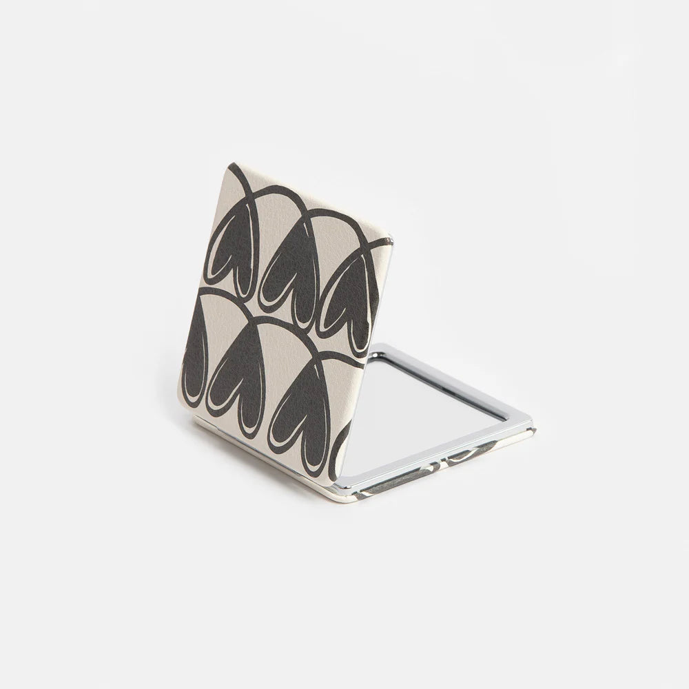 Caroline Gardner Monochrome Pocket Mirror