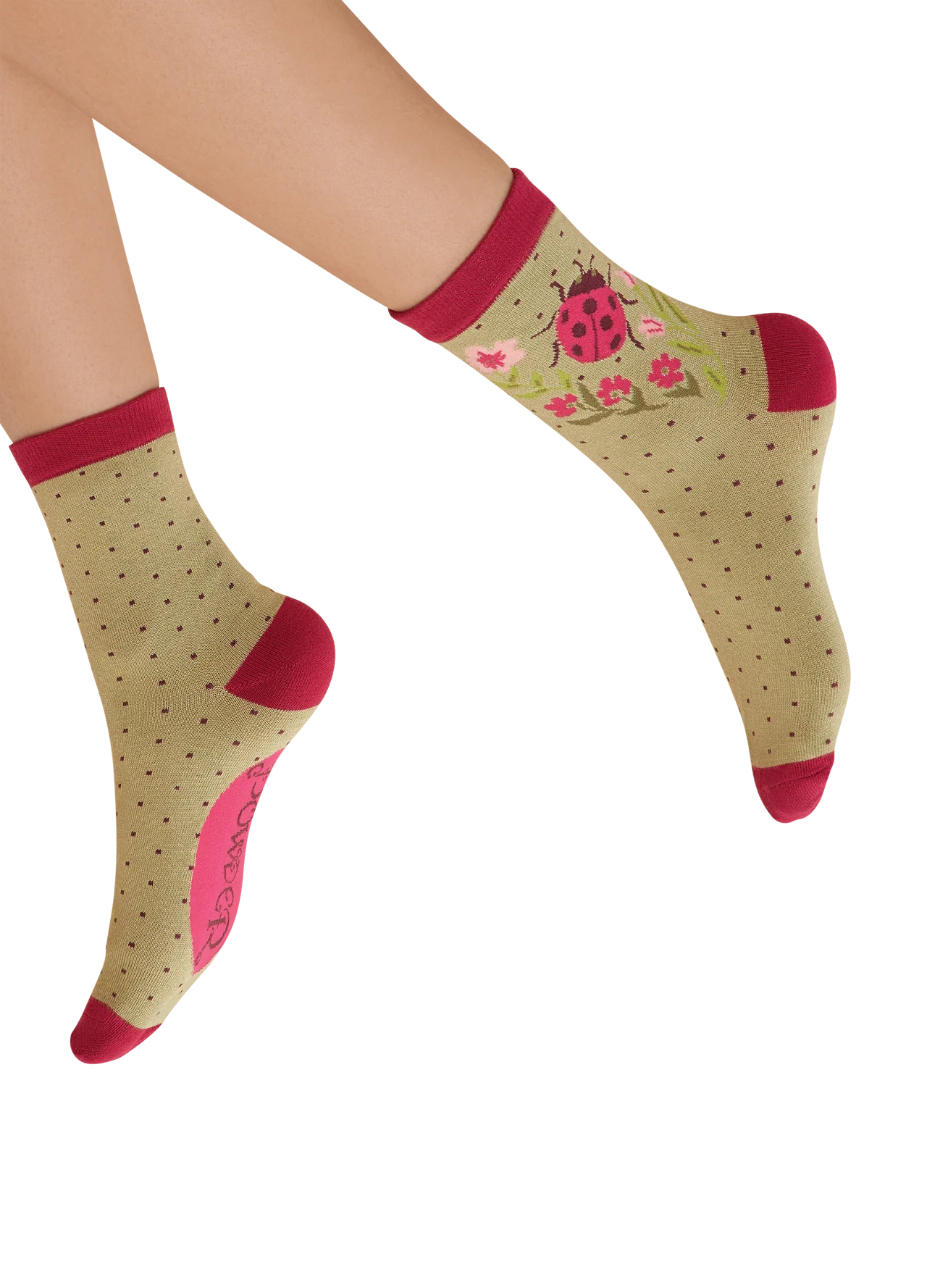 Powder Ladies Socks - Ladybirds