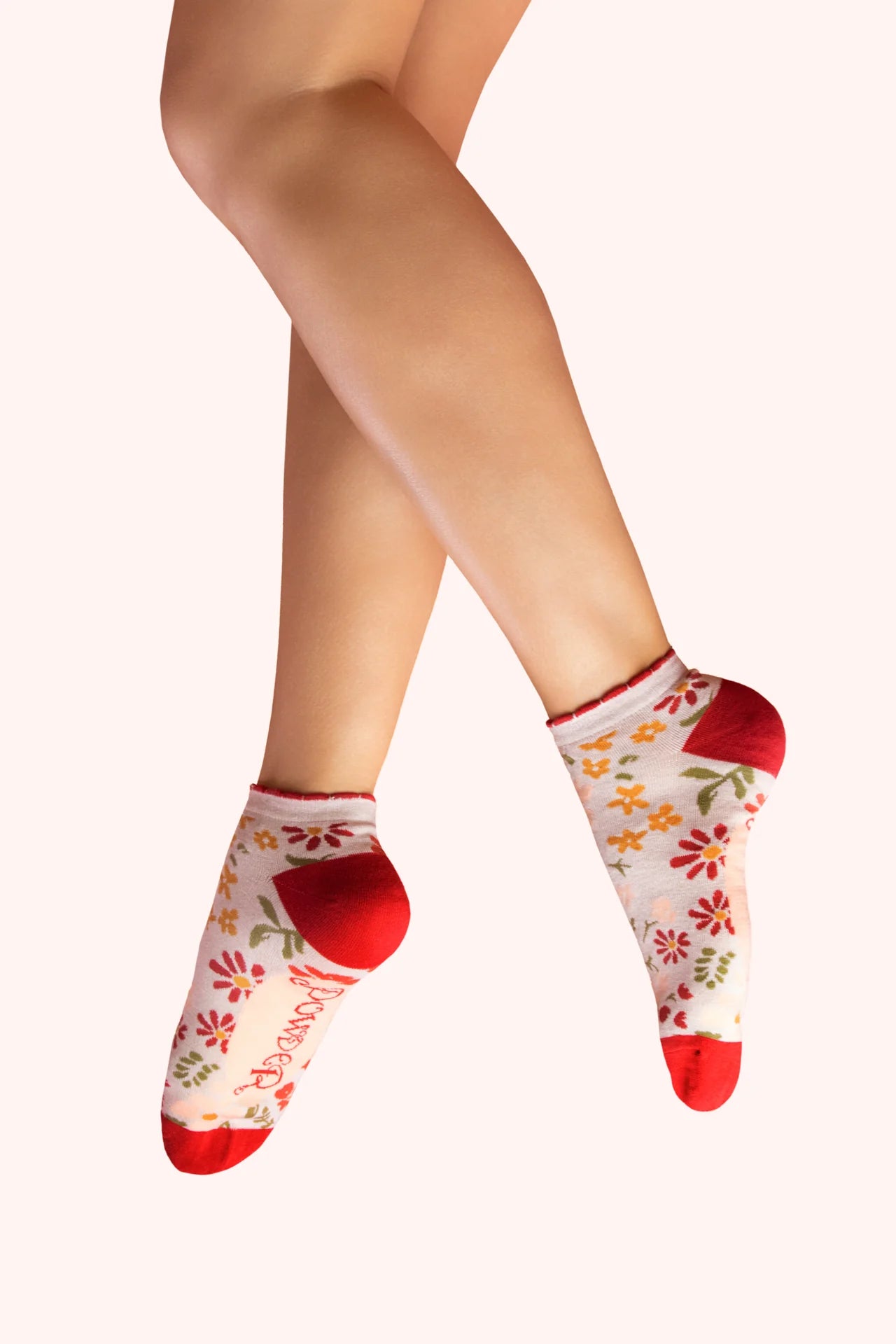 Powder Ladies Trainer Socks - Floral