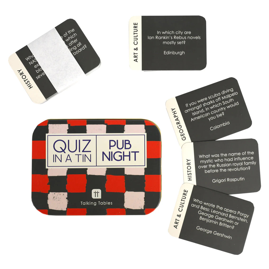 Talking Tables Quiz in a Tin - Pub Night