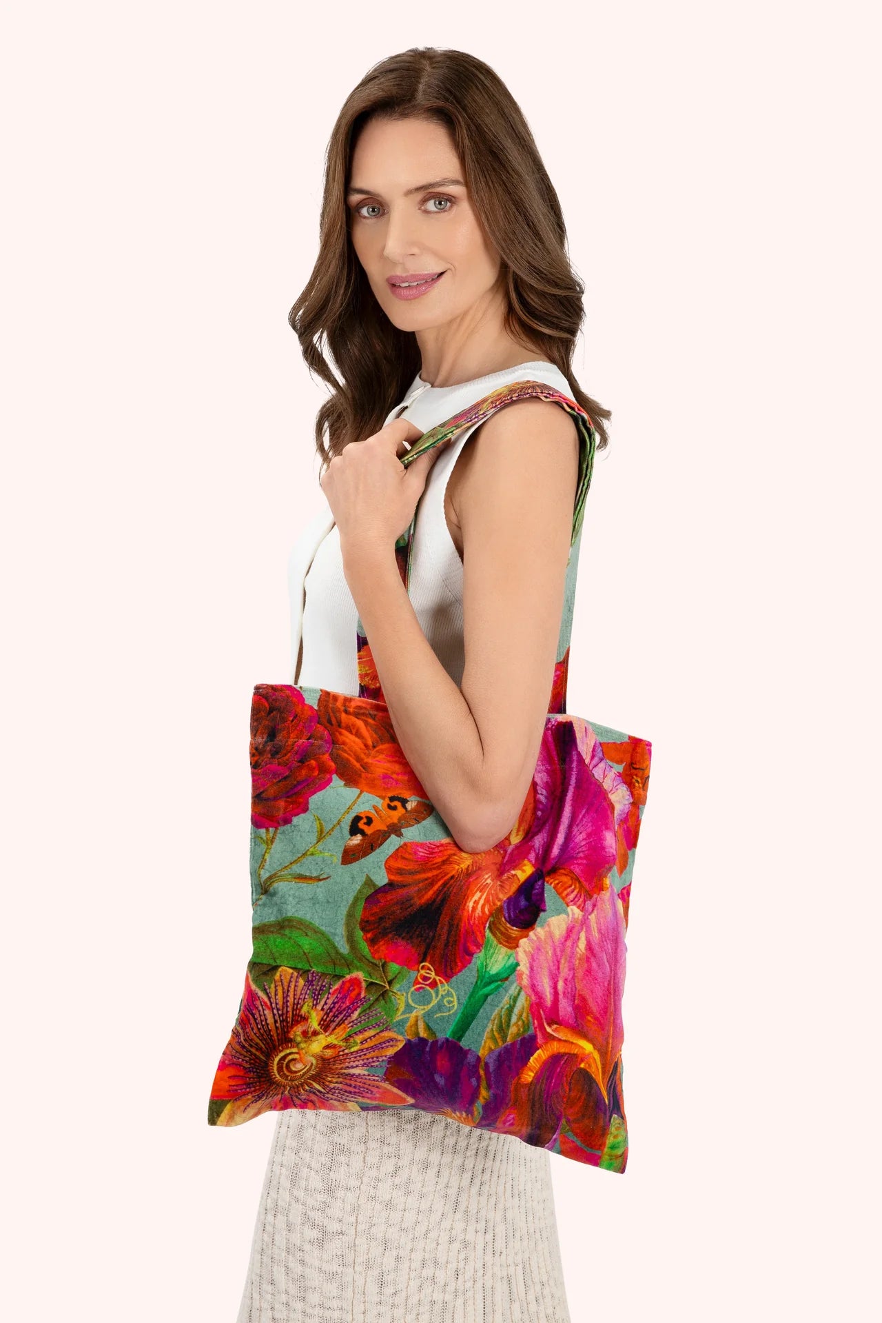 Powder Luxury Velvet Tote