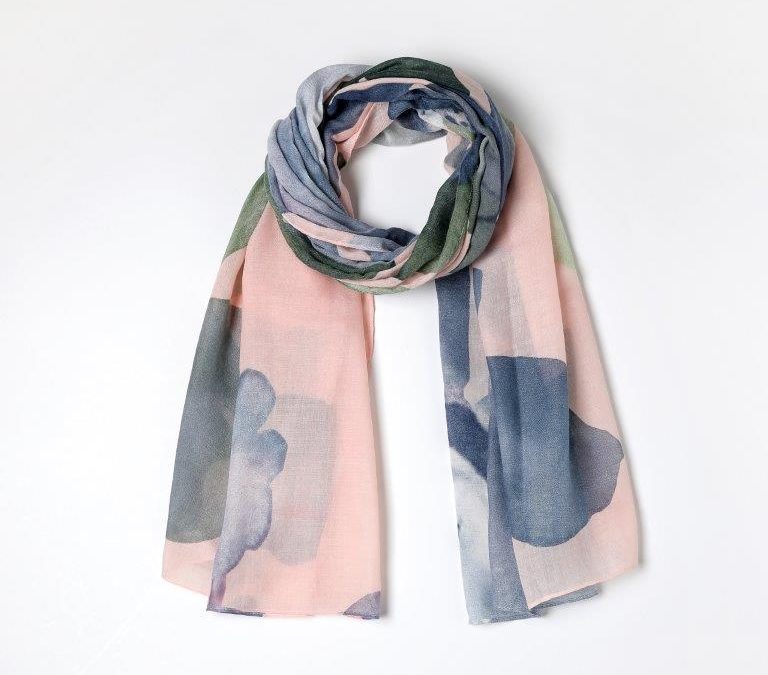 Eco Style Watercolour Scarf