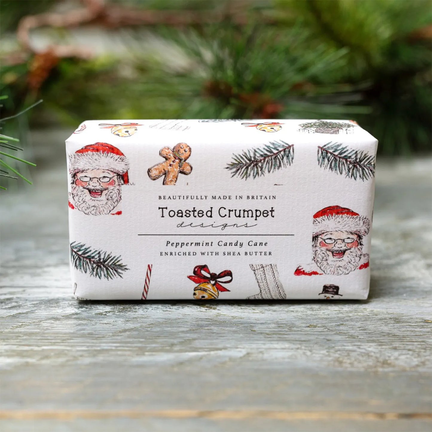 Toasted Crumpet Peppermint Candy Cane Soap