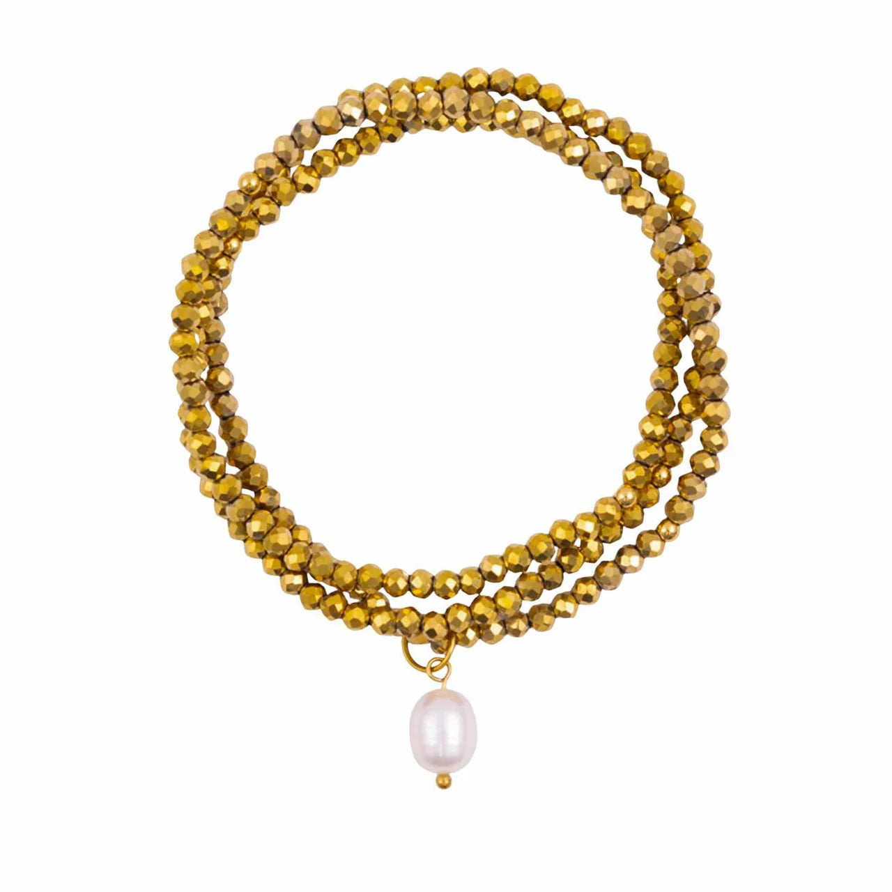 Kiki Crystal Wrap Bracelet / Necklace Golden Mirage