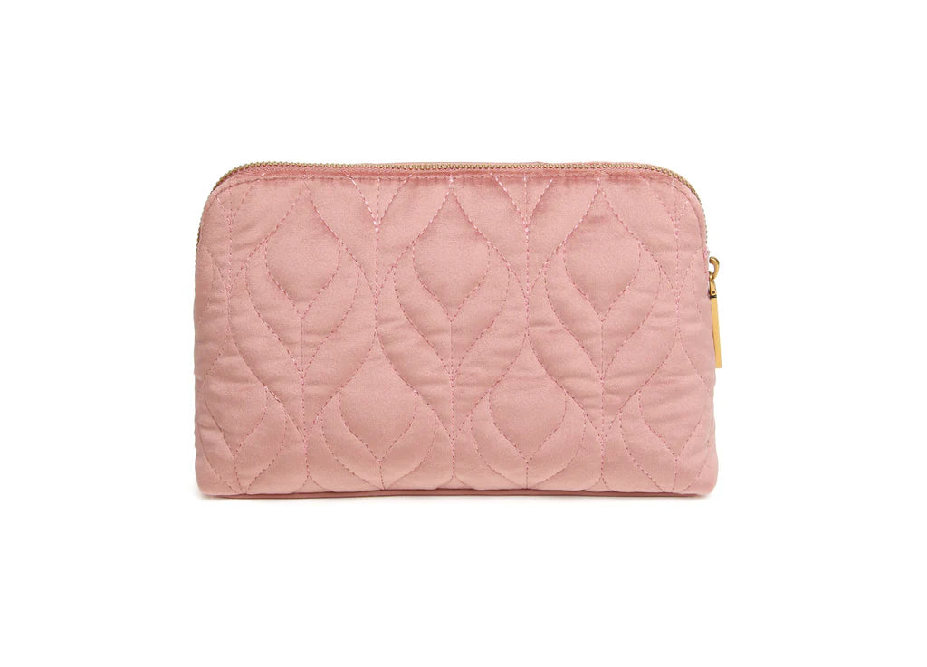Alice Wheeler Pink Velvet Makeup Bag