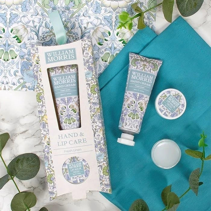 William Morris Hand & Lip Care Set Fresh Linen