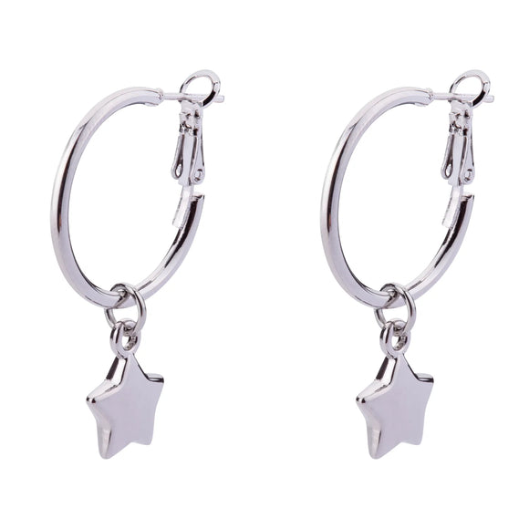 D&X Hoop star earrings