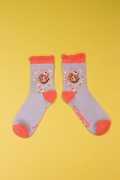 Powder Initial Socks - O