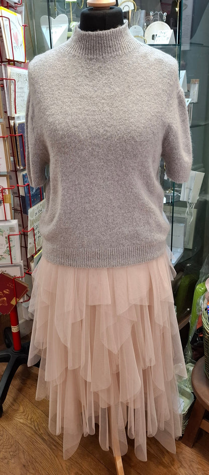 Womens Super Soft Alpaca Mix Short Sleeve Jumper - Various Colours