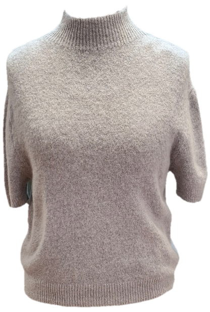Womens Super Soft Alpaca Mix Short Sleeve Jumper - Various Colours