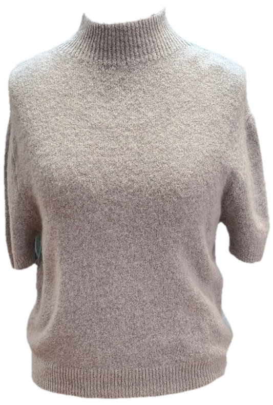 Womens Super Soft Alpaca Mix Short Sleeve Jumper - Various Colours
