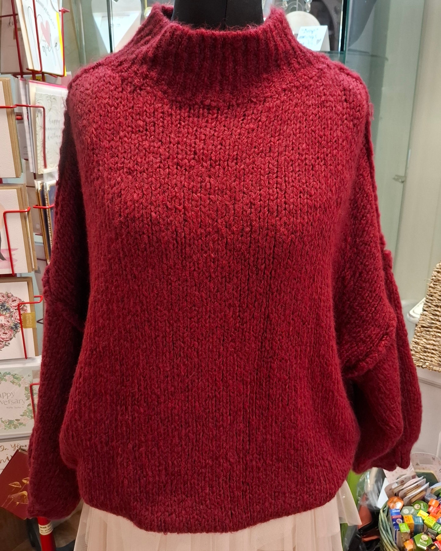Womens Super Soft Oversize Funnel Neck Jumper - Various Colours