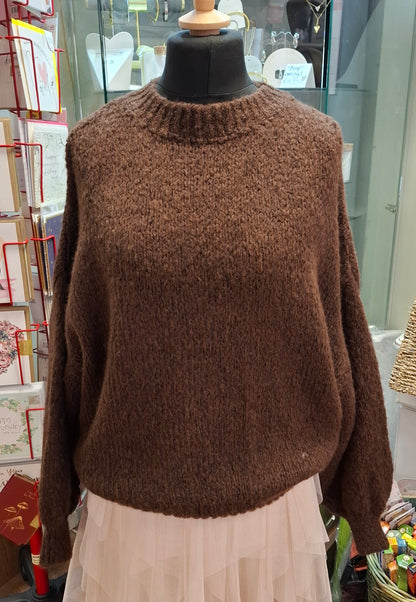 Womens Super Soft Oversize Crew neck Jumper - Various Colours