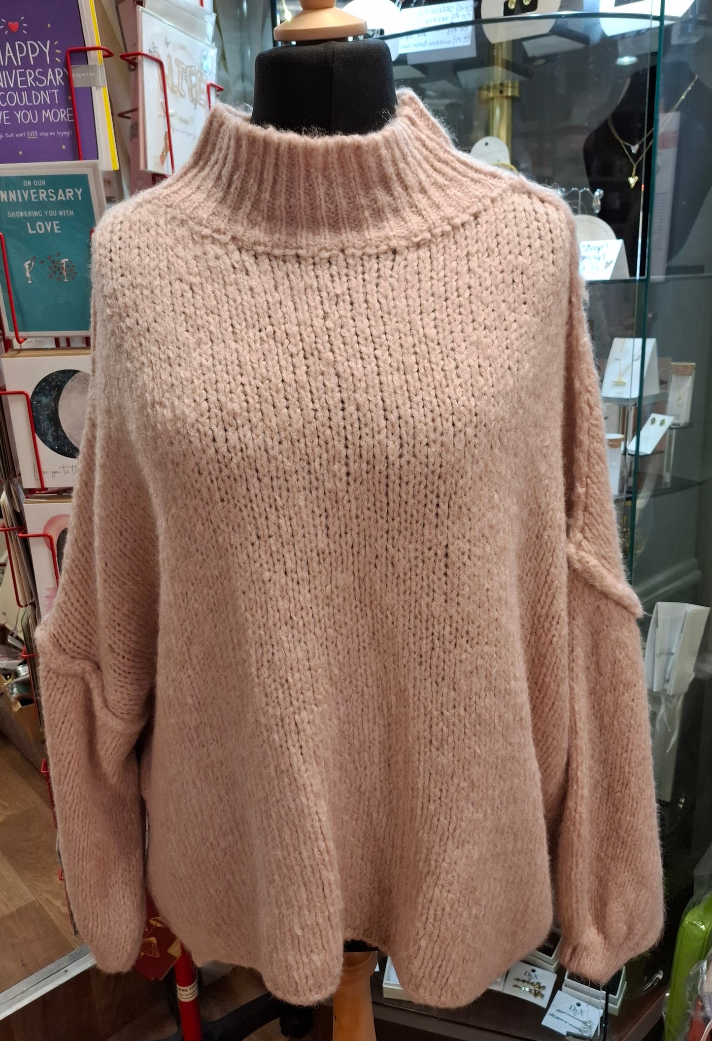 Womens Super Soft Oversize Funnel Neck Jumper - Various Colours