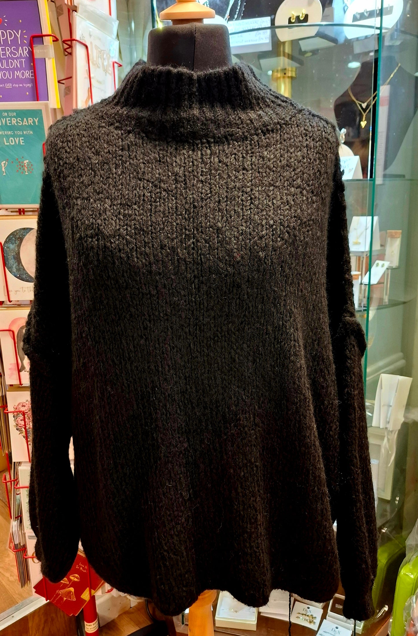 Womens Super Soft Oversize Funnel Neck Jumper - Various Colours