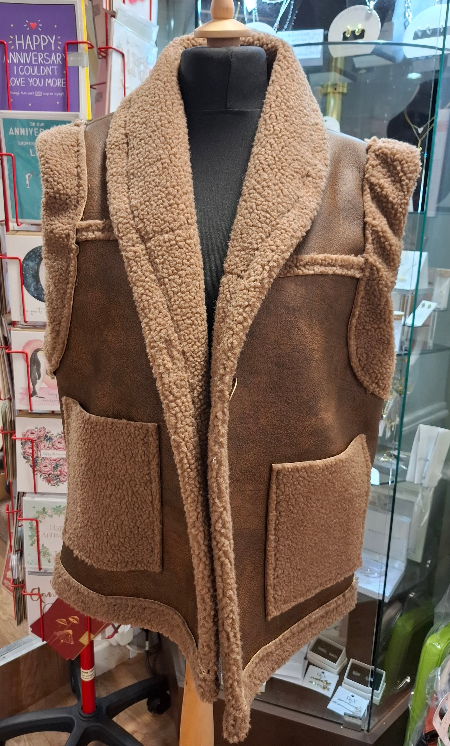 Faux Shearling Gilet - Various Colours available