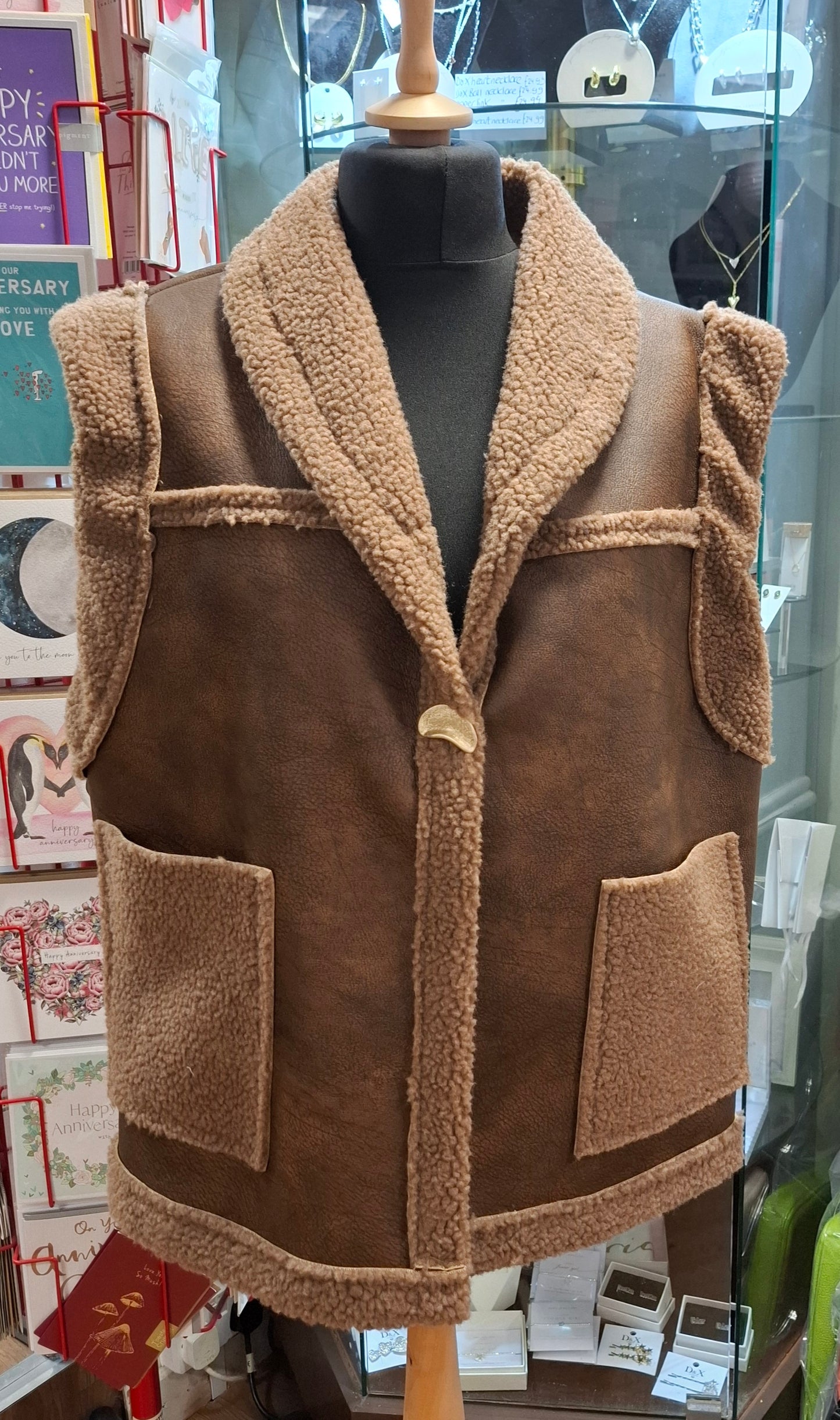 Faux Shearling Gilet - Various Colours available