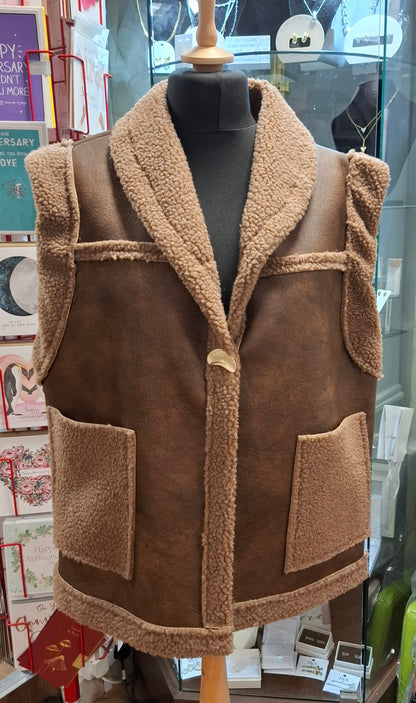 Faux Shearling Gilet - Various Colours available