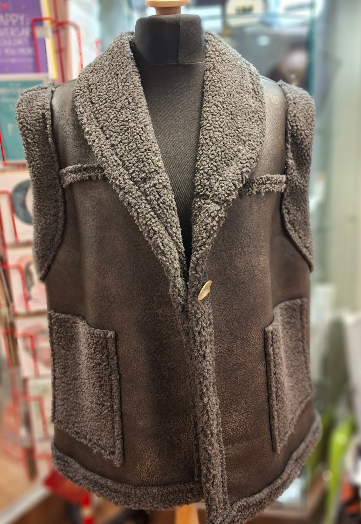 Faux Shearling Gilet - Various Colours available