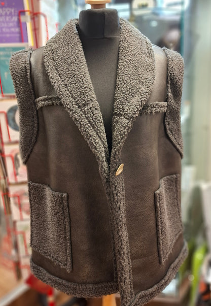 Faux Shearling Gilet - Various Colours available