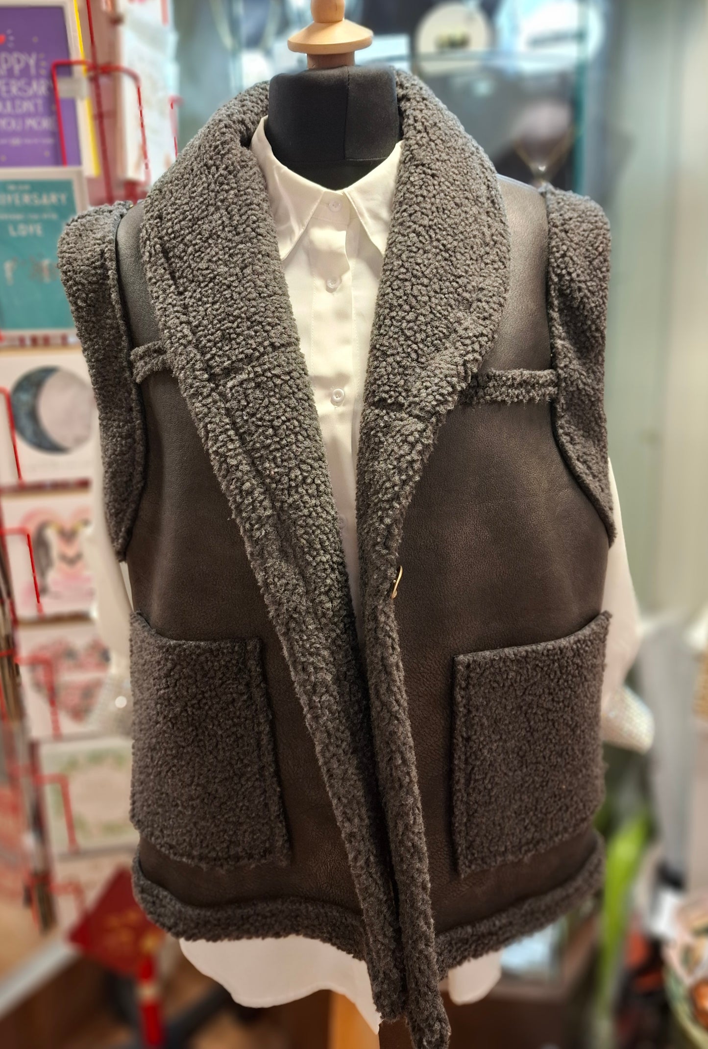 Faux Shearling Gilet - Various Colours available