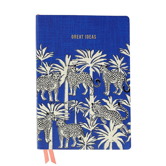 Artebene Great Ideas A5 Notebook Blue Leopard